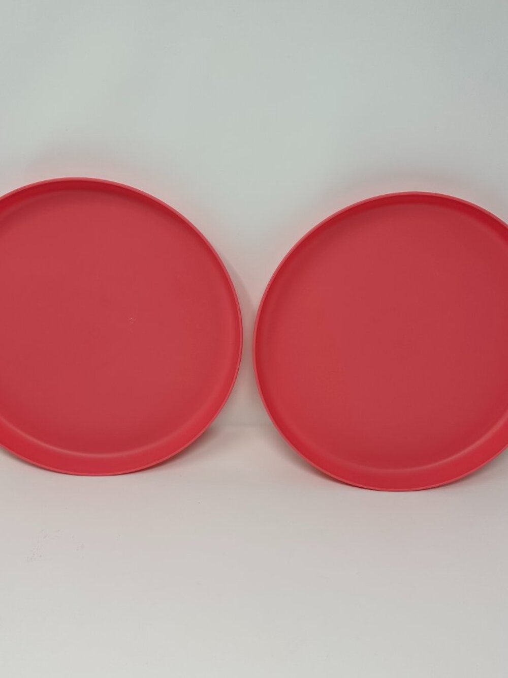 2 Pillowfort Target Plastic Pink Dinner Plates Round Kids 9.5"